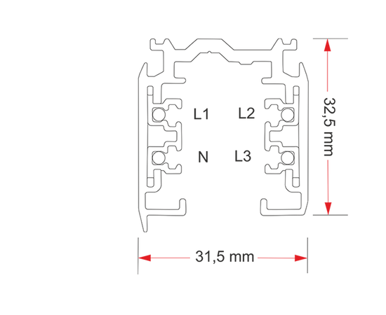 Шинопровод осветительный Vivo Luce Шинопровод 4м, фото 2