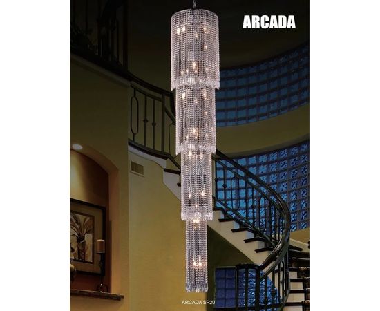 Подвесной светильник Crystal Lux ARCADA SP14 CHROME, фото 2