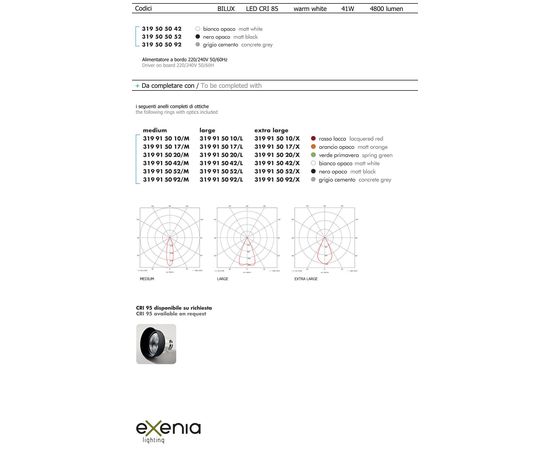 Подвесной светильник Exenia BILUX 319505052, фото 2