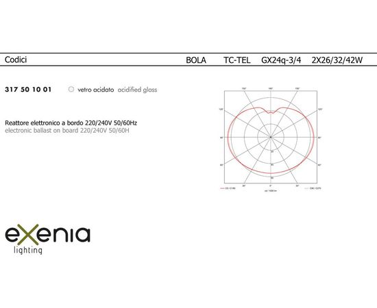 Подвесной светильник Exenia BOLA 317501001, фото 2