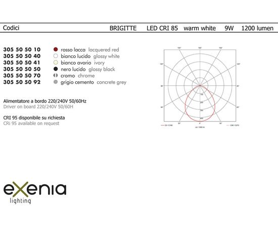 Подвесной светильник Exenia BRIGITTE 305505050, фото 3