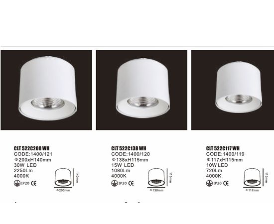 Потолочный светильник Crystal Lux CLT 522C200 WH, фото 2