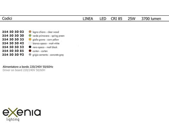 Подвесной светильник Exenia LINEA 354505020, фото 2