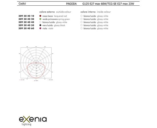 Подвесной светильник Exenia PAGODA 309504060, фото 3
