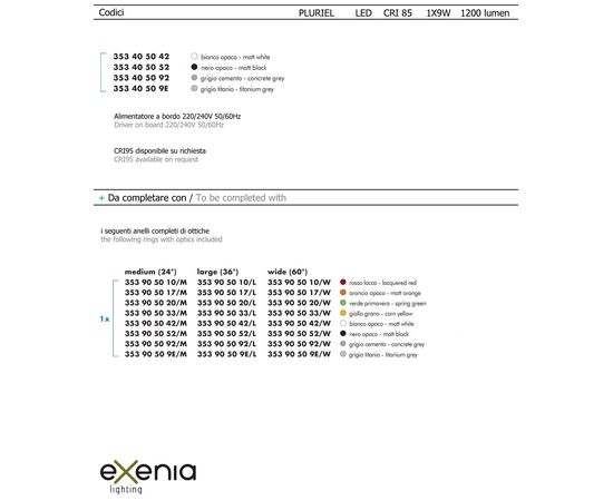 Настенно-потолочный светильник Exenia PLURIEL 353405042, фото 2