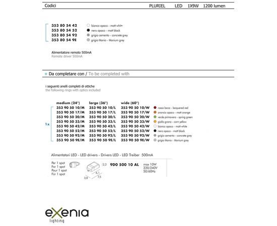 Встраиваемый в потолок светильник Exenia PLURIEL recessed 353805442, фото 3