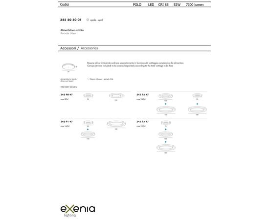 Подвесной светильник Exenia POLO 345505001, фото 3