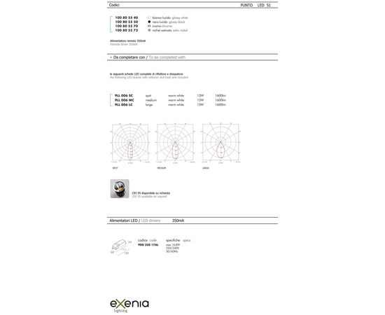 Встраиваемый в потолок светильник Exenia PUNTO recessed 100803470, фото 3