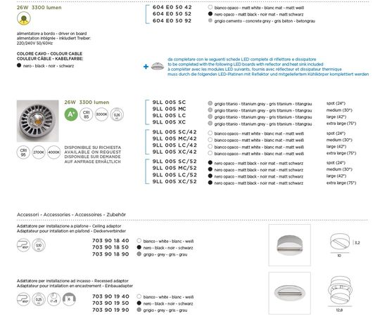 Трековый светодиодный светильник Exenia EDY 604E05052, фото 2