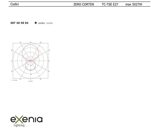 Подвесной светильник Exenia ZERO Corten 307504085, фото 2