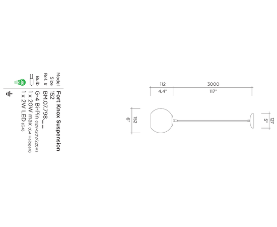 Подвесной светильник Viso Fort Knox Suspension, фото 11