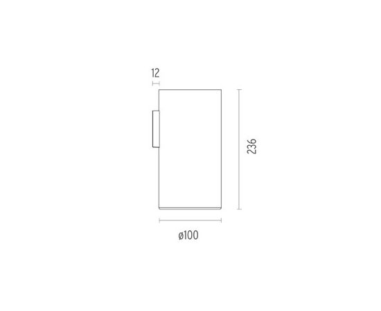 Настенный светильник Flos Architectural Kap Surface Wall Ø100, фото 4