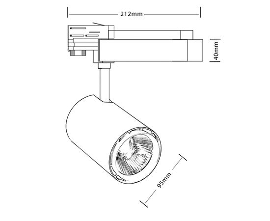 Трековый светодиодный светильник Luxeon Wesen LED 30, фото 1