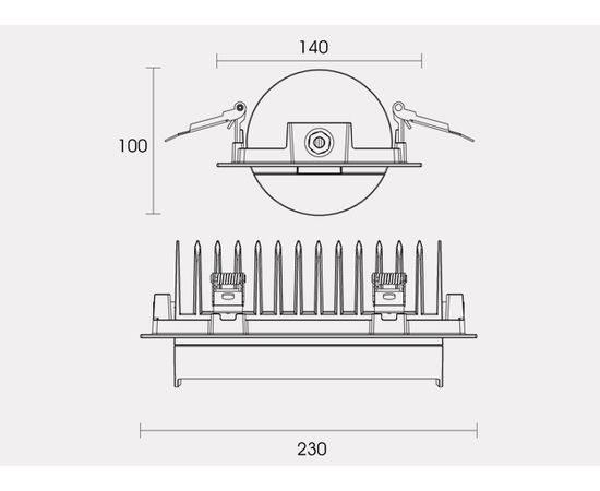 Встраиваемый в потолок светильник Limex RECESSED MOUNTED LED WALLWASHER, фото 4