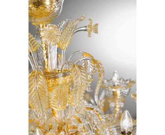 Люстра OR ILLUMINAZIONE 1018 CRISTALLO DECORO ORO, фото 2