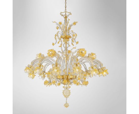 Люстра OR ILLUMINAZIONE 1015 CRISTALLO DECORO ORO, фото 1