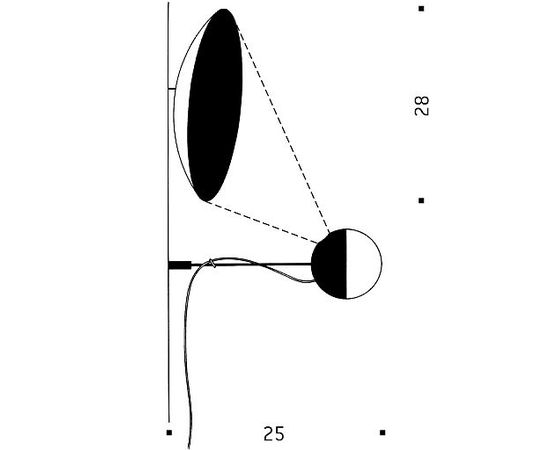 Настенный светильник Ingo Maurer Aka_Tsuki, фото 3