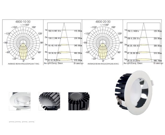Встраиваемый светильник Augenti 4800, фото 2