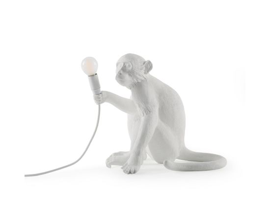 Настольный светильник Seletti The Monkey Lamp Black Sitting Version, фото 4