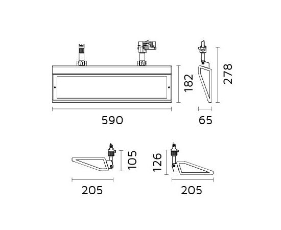 Трековый светильник Forma Lighting Galleria Adjustable, фото 2