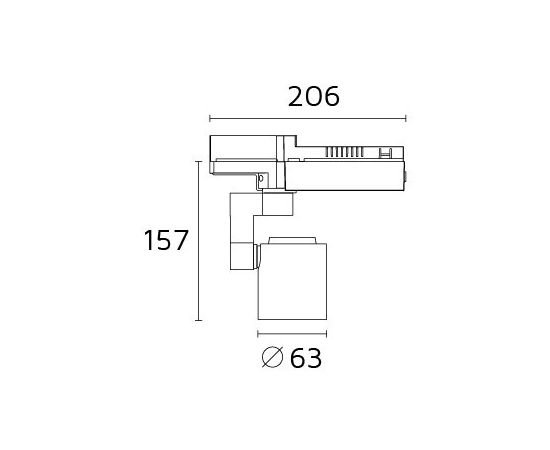 Трековый светильник Forma Lighting Moto-Dado, фото 2