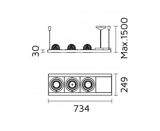 Подвесной светильник Forma Lighting Moto-MultiGimbalo Structure, фото 2
