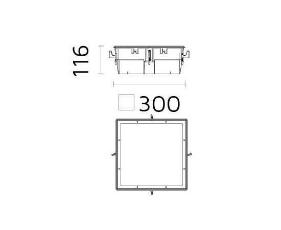 Встраиваемый светильник Forma Quadro, фото 3
