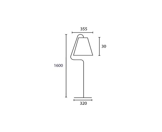Торшер Heathfield &amp; Co Alfa floor lamp, фото 2