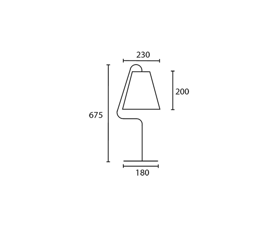 Настольная лампа Heathfield &amp; Co Alfa table lamp, фото 2