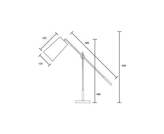 Настольная лампа Heathfield &amp; Co Andro table lamp, фото 2