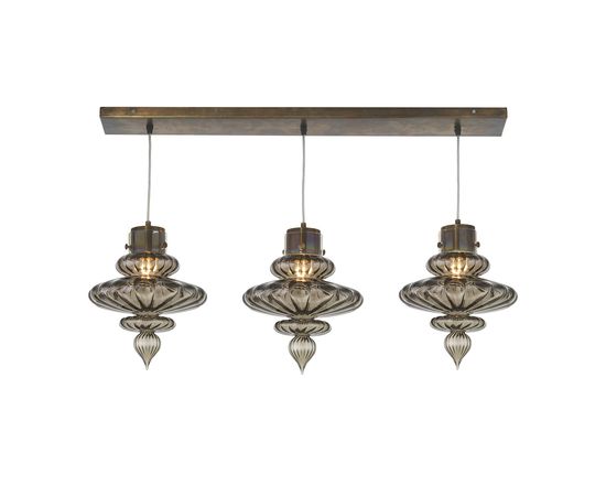 Подвесной светильник HEATHFIELD Basilica Rectangle 3 Light, фото 2