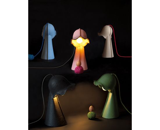 Настольный светильник Seletti Egg of Columbus Table Lamp Antracite, фото 3