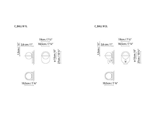 Настенный светильник B-lux C_Ball W1L, фото 4