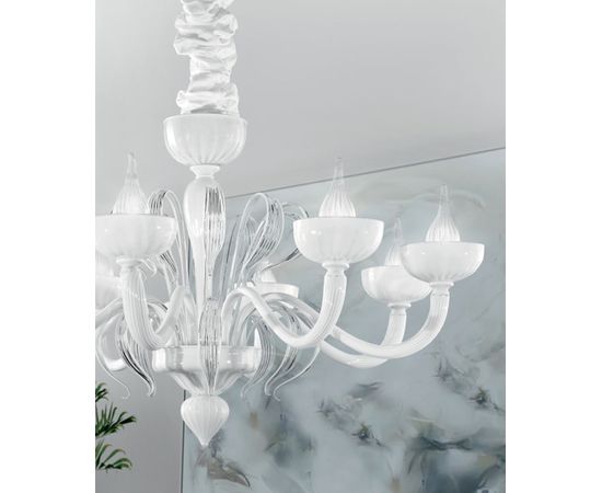 Люстра IDL Epoque 446/8 bianco, фото 1
