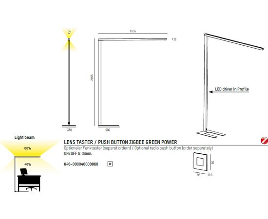 Напольный светильник Molto Luce LENS SINGLE 53W, фото 4
