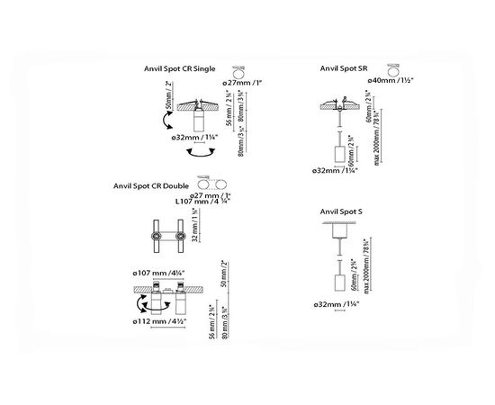 Потолочный светильник B-lux ANVIL SPOT CR SINGLE, фото 6