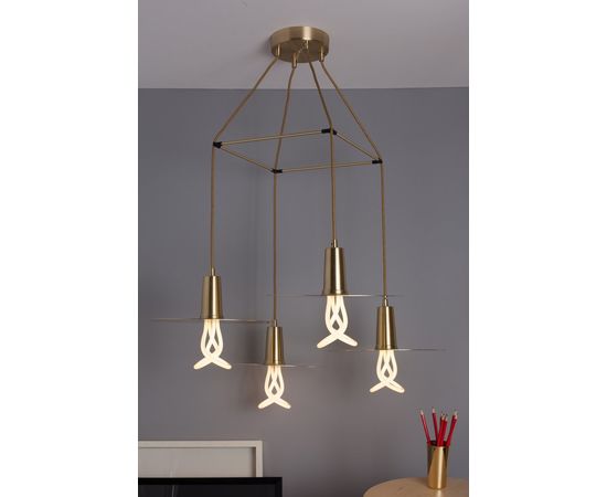 Подвесной светильник Plumen 3 Way Drop Hat Chandelier, фото 4