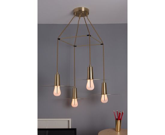 Подвесной светильник Plumen 3 Way Drop Hat Chandelier, фото 5