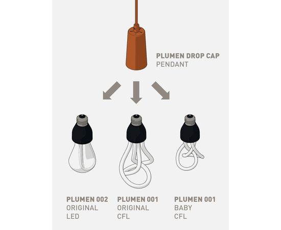 Подвесной светильник Plumen Original Baby Plumen 001 + Drop Cap Set, фото 10