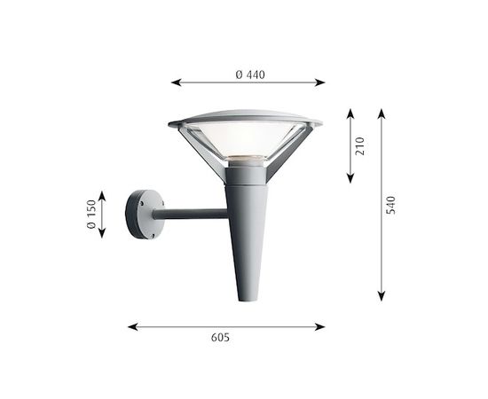 Уличный настенный светильник Louis Poulsen Kipp Wall, фото 2