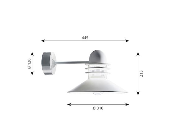 Уличный настенный светильник Louis Poulsen Nyhavn Wall, фото 2