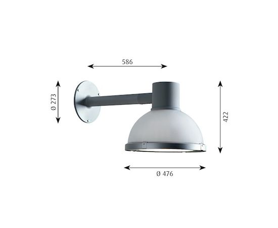 Уличный настенный светильник Louis Poulsen LP Icon Mini Opal Wall, фото 2