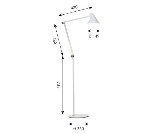 Торшер Louis Poulsen NJP Floor, фото 3