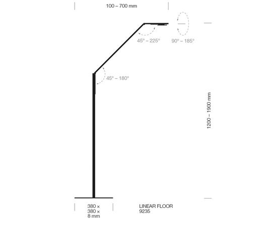 Напольная лампа LUCTRA FLOOR LINEAR, фото 2