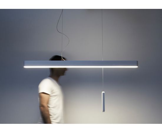 Подвесной светильник Forestier Suspension Fluid Blanc, фото 2