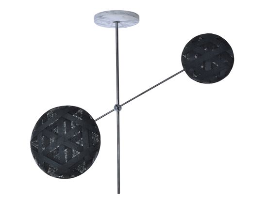 Подвесной светильник Forestier Structure Suspension Chanpen 2 Lights, фото 1