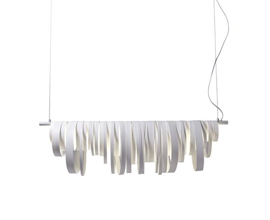Подвесной светильник Forestier  Suspension Circus Bandes Priplak Blanc Blanc, фото 1