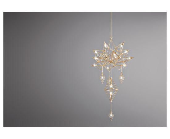 Подвесной светильник Forestier Suspension Himmeli 18 Lights Gris, фото 2