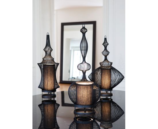 Настольный светильник Forestier Lampe Opium Noir, фото 2