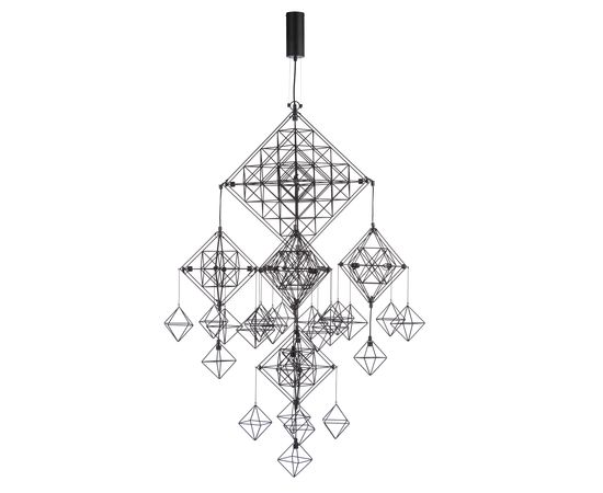 Подвесной светильник Forestier Suspension Pavuk 21lights Noir, фото 1